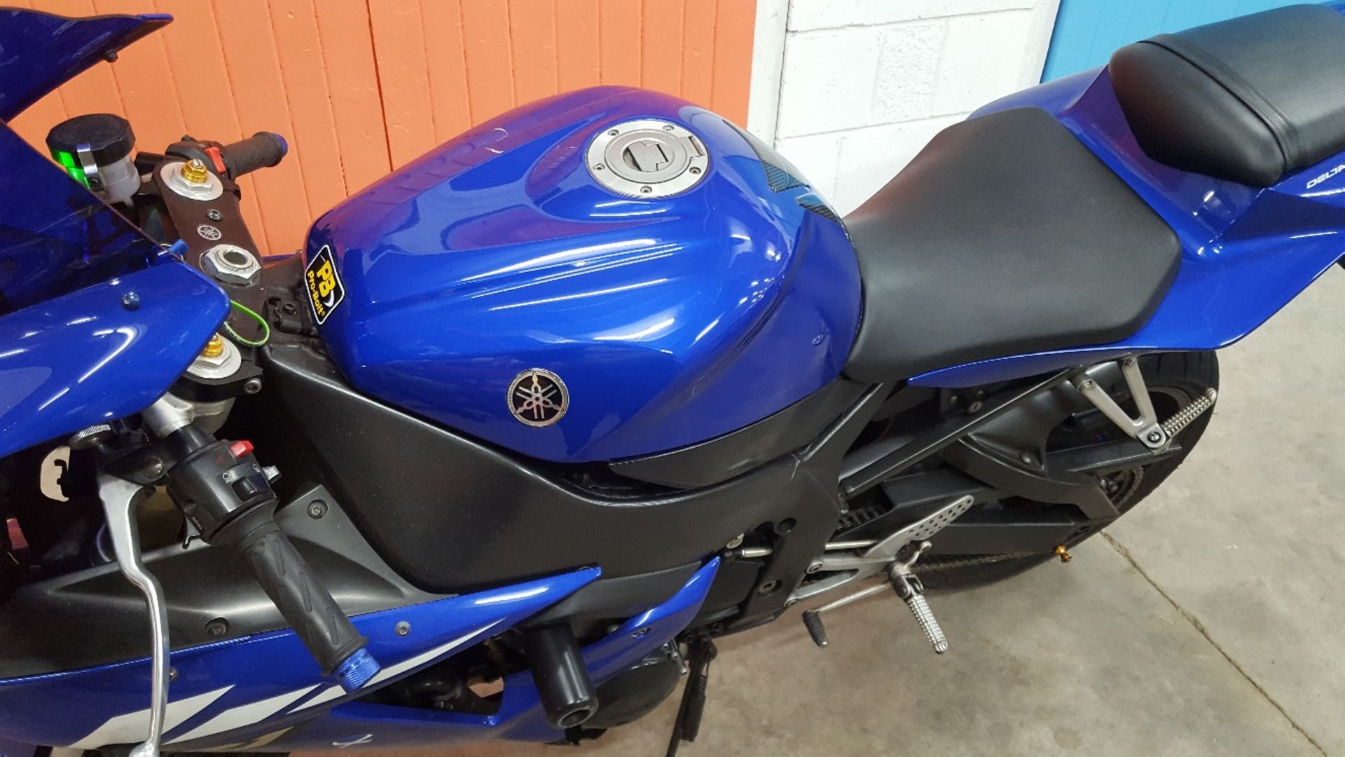 2003 Yamaha YZF-R1 Motorcycle. 998cc. Blue. Mileage: 28k. NO VAT. - Image 6 of 12