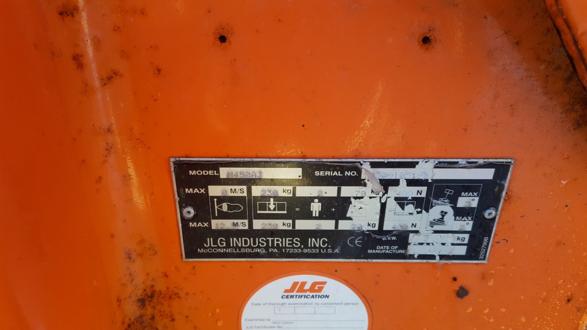 JLG M450AJ Wheeled Boom Lift Access Platform. See description. - Image 7 of 9