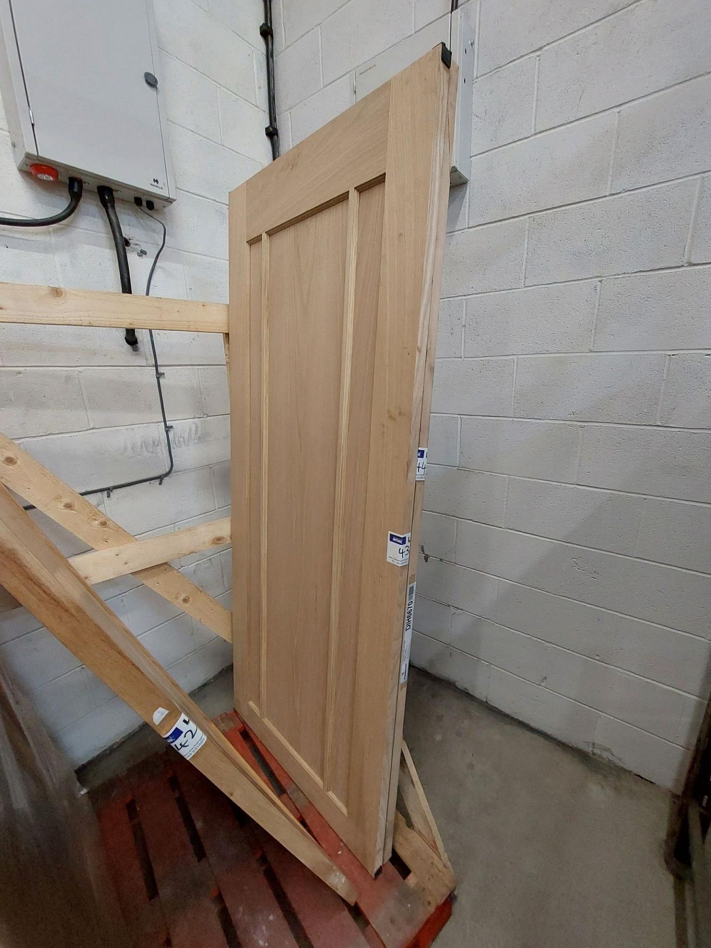 33" Internal door, 3 panelled. NO VAT.