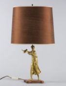 Empire-Tischlampe Bronze,