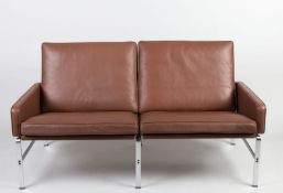 Zweisitzersofa FK 6722 Verchromter