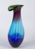 Murano-Vase Farbloses Glas,