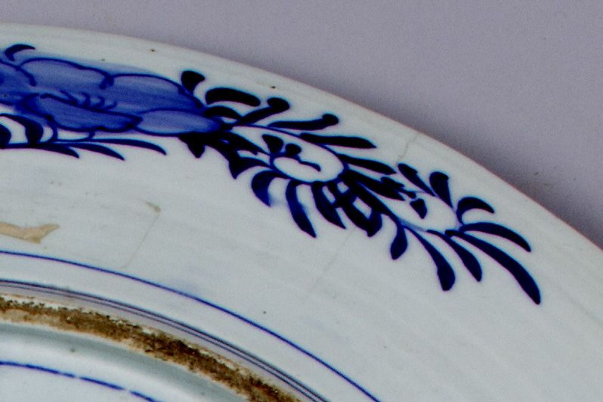 Zwei Platten Porzellan. Blauer - Image 7 of 7