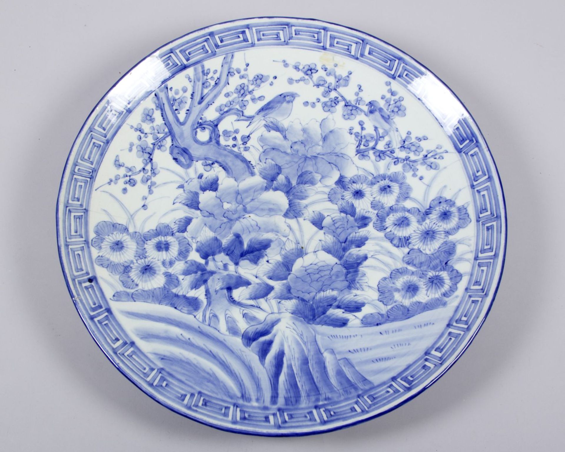 Zwei Platten Porzellan. Blauer - Image 2 of 7