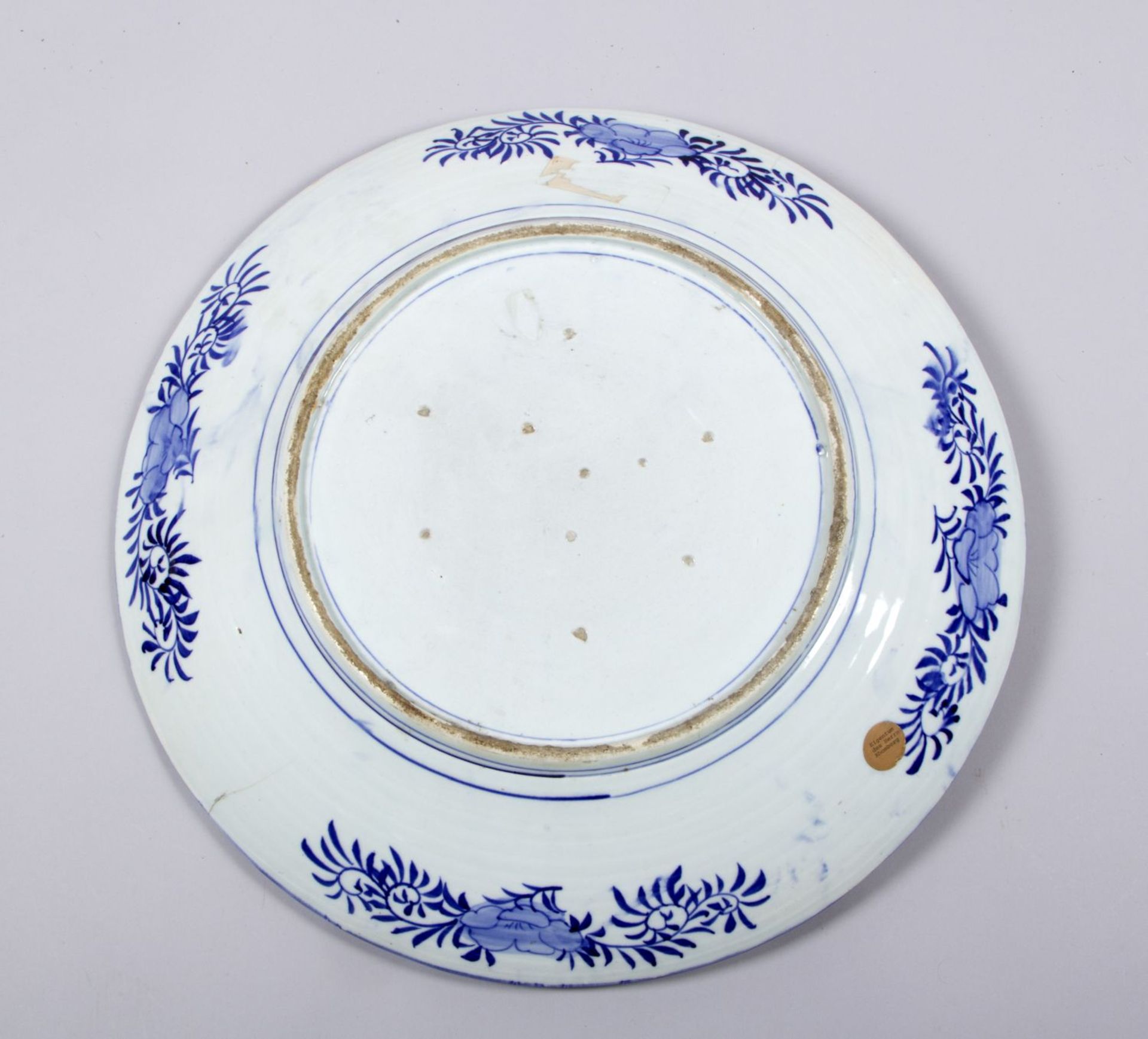Zwei Platten Porzellan. Blauer - Image 3 of 7