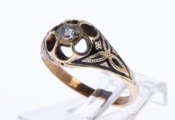 Zarter Diamant-Ring Gelbgold 585