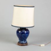 Tischlampe Bauchige Vase mit blauer