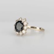 Klassischer Saphir-Brillant-Ring