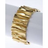 Armband Gelbgold 585. Gefälteter