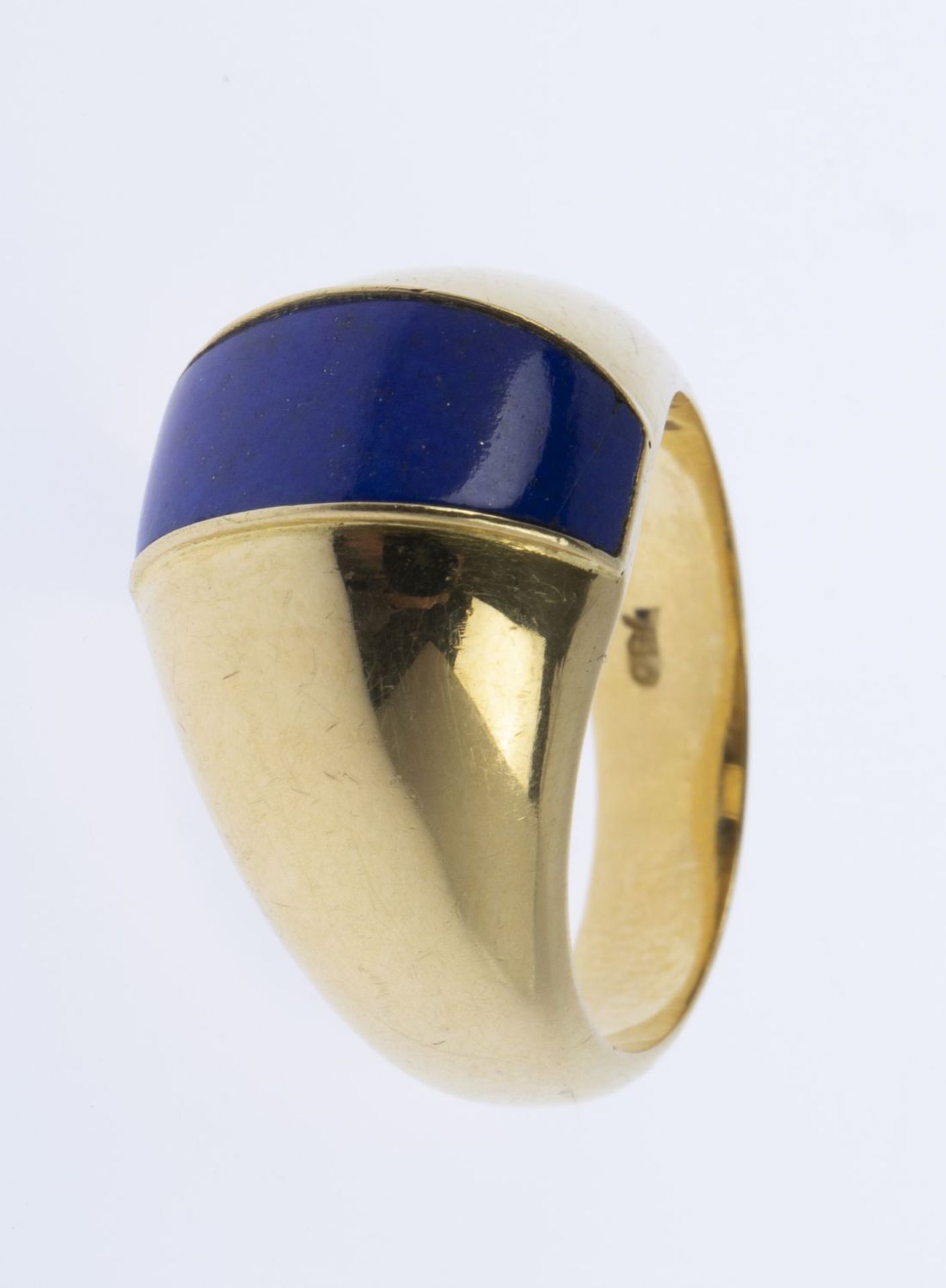 Ring Gelbgold 750. Mantelring mit - Image 3 of 3