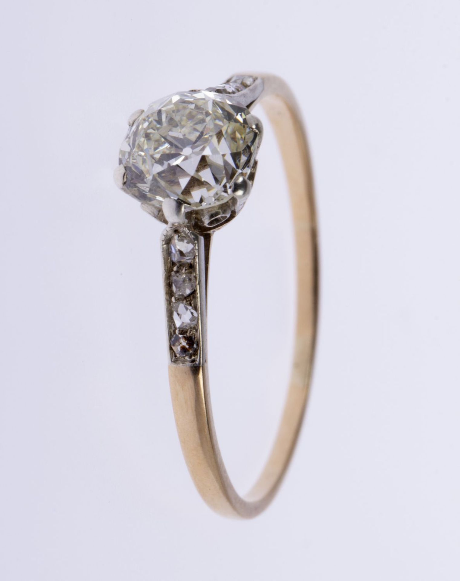 Diamant-Ring Gelbgold 585 (geprüft). - Bild 3 aus 3