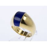 Ring Gelbgold 750. Mantelring mit