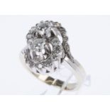 Brillant-Diamant-Ring Weißgold 585.