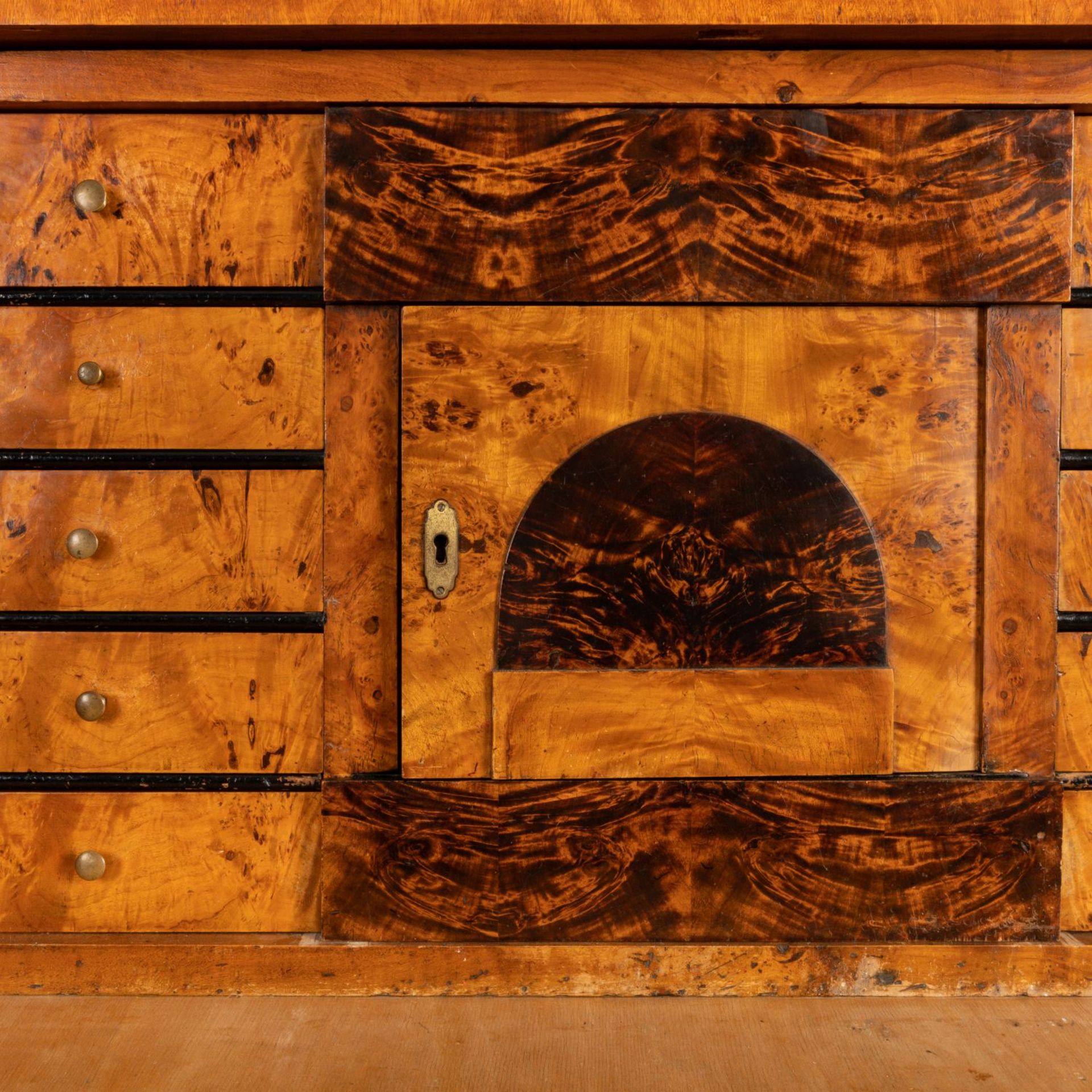 Biedermeier-Schreibschrank Birke. - Image 6 of 6