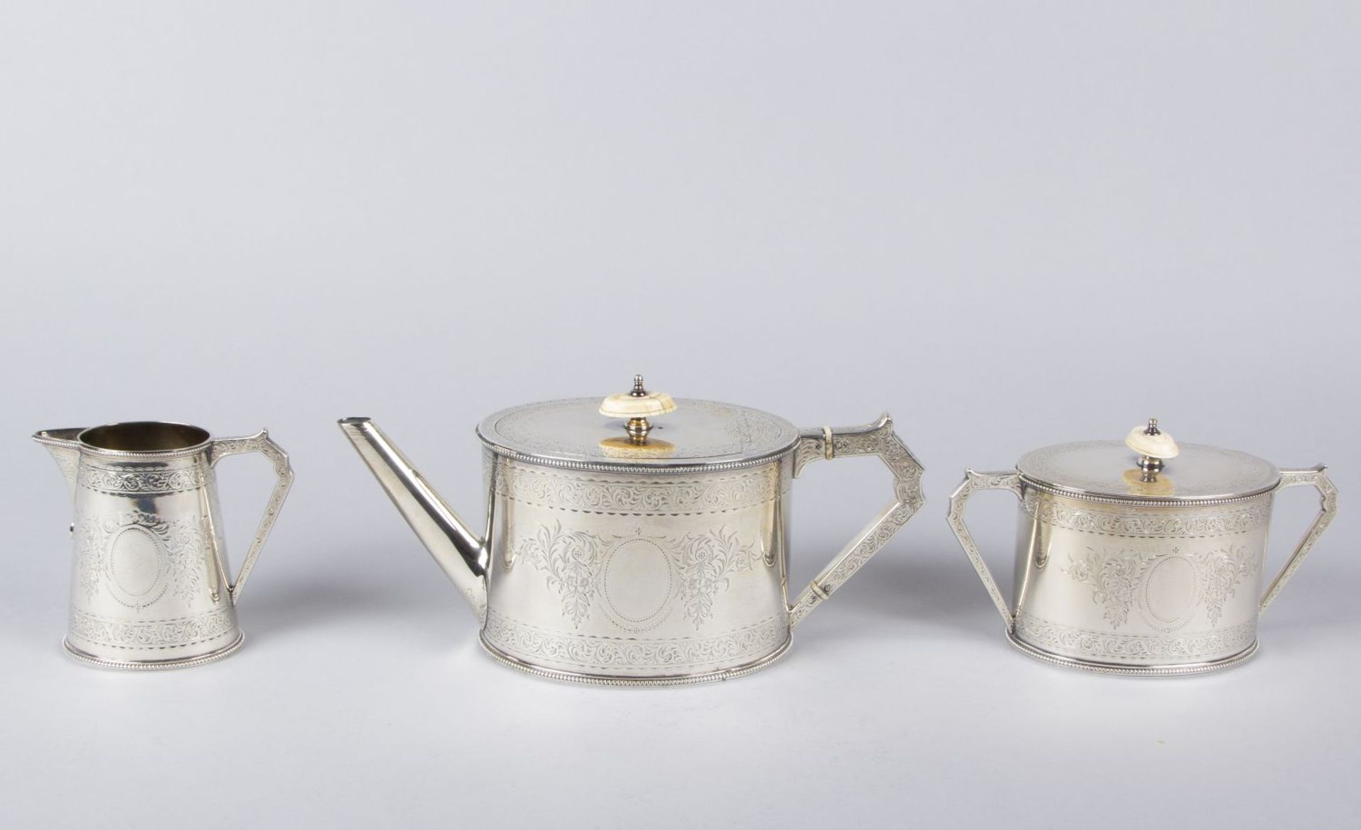 Teeservice, 3-teilig Sterlingsilber, - Image 4 of 5