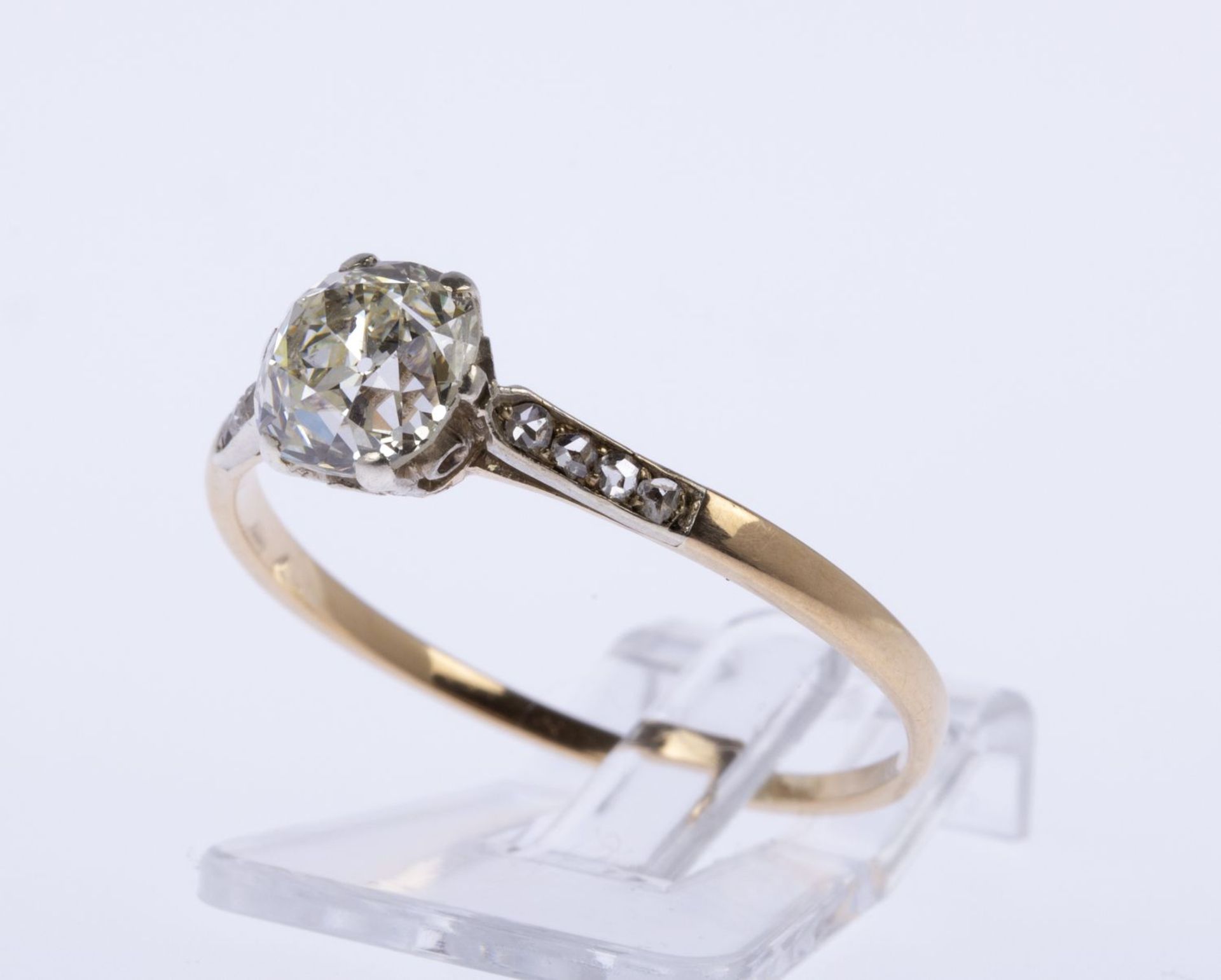 Diamant-Ring Gelbgold 585 (geprüft).