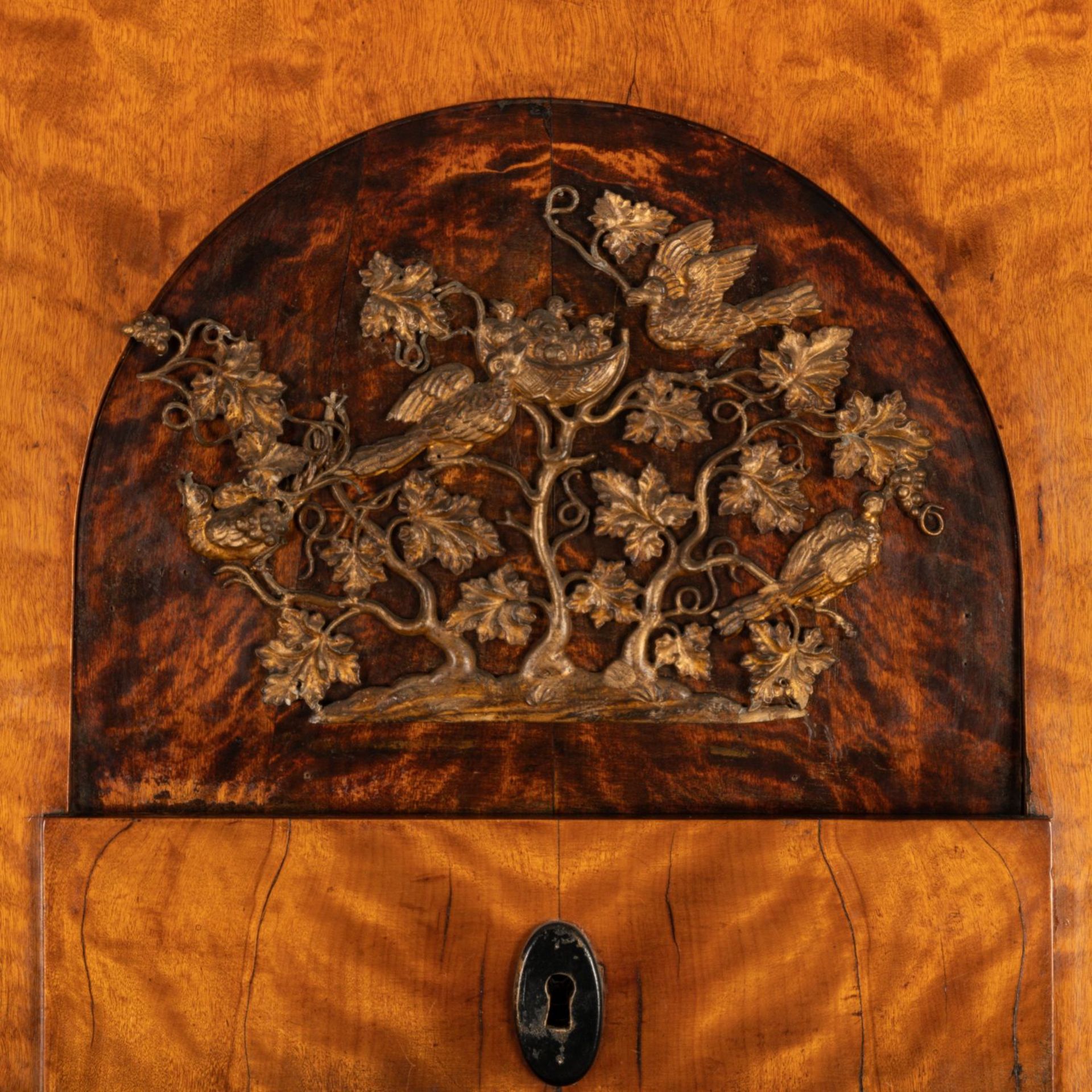 Biedermeier-Schreibschrank Birke. - Image 5 of 6