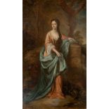 FULL LENGTH PORTRAIT OF A LADY OIL PAINTING