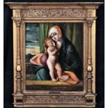 MADONNA & CHILD JESUS OIL PAINTING