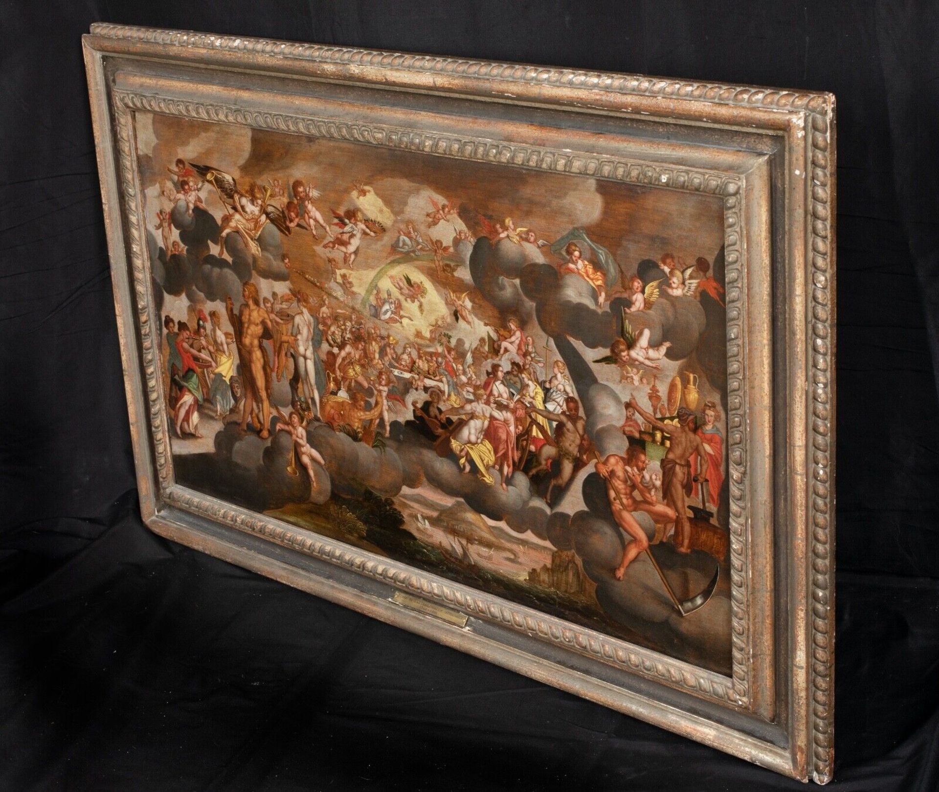 THE FEAST OF THE GODS AT THE WEDDING OF CUPID AND PSYCHE OIL PAINTING - Image 3 of 10