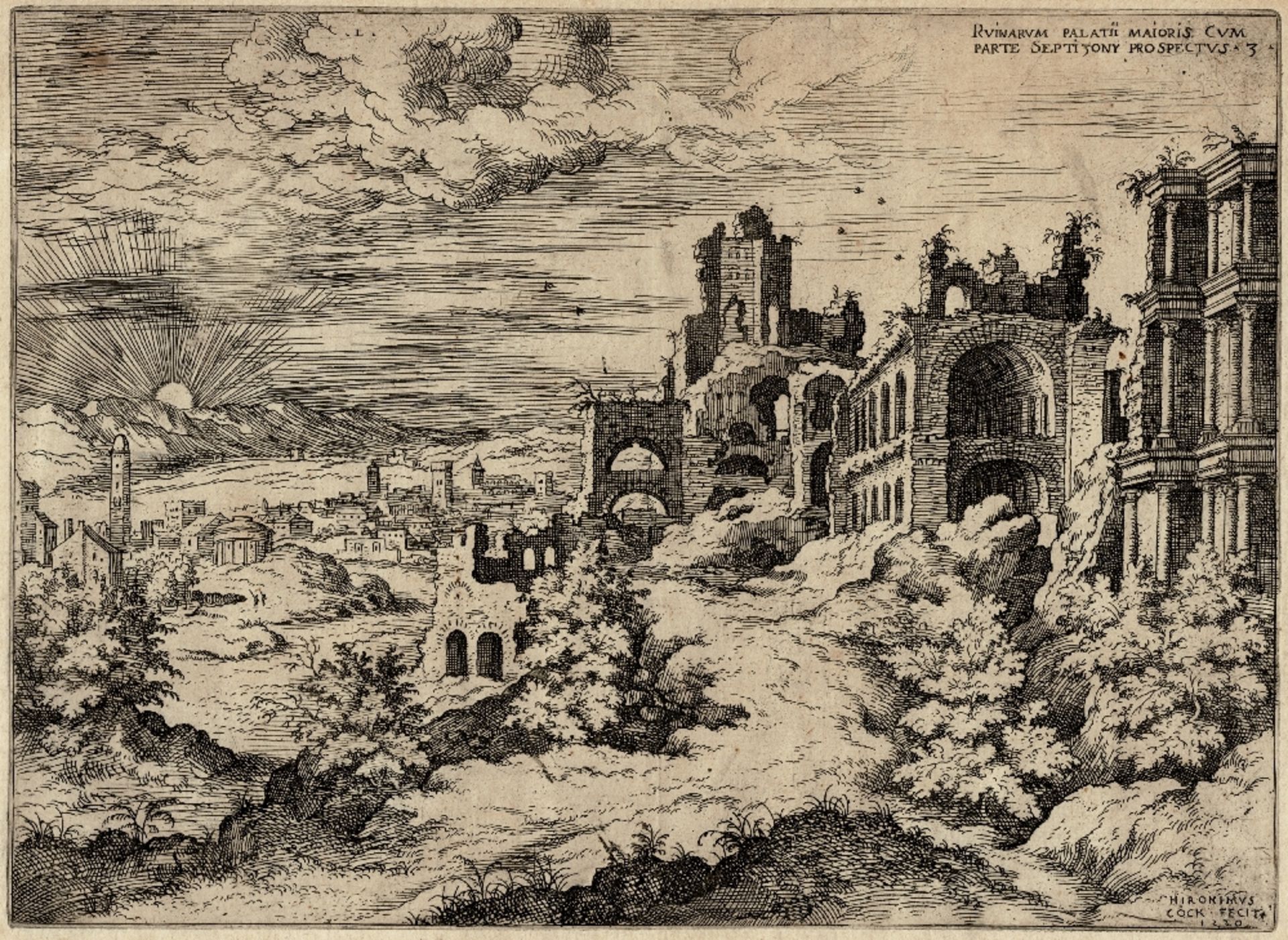  Hieronymus Cock (1517-1570) - Palatine Ruins - 1551