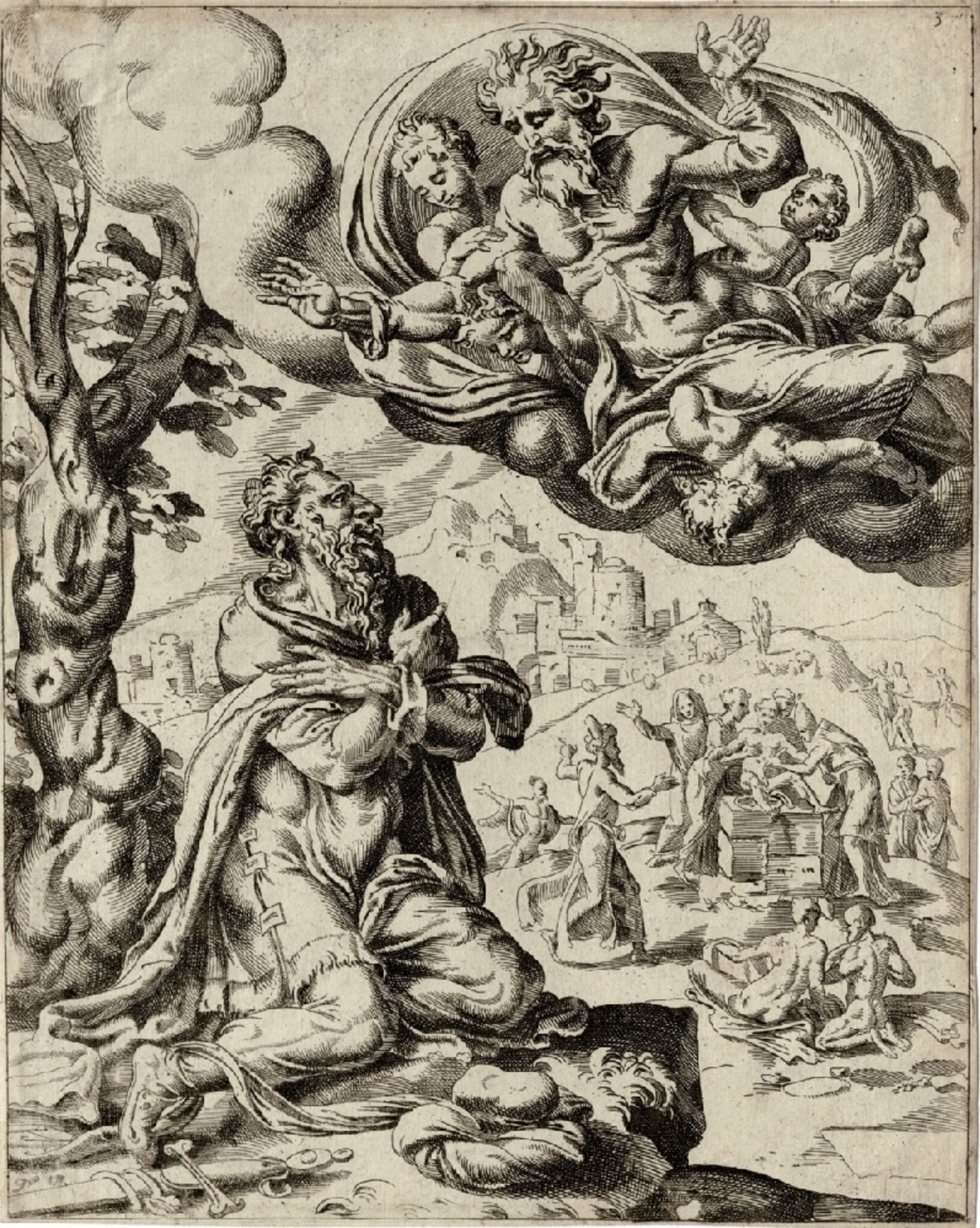 Heemskerck, Dirk Volkertsz Coornhert - God appears to  Abraham - 1549