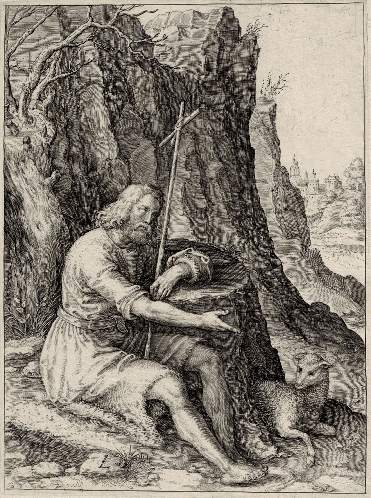 Lucas van Leyden, Raphael de Mey - St John Baptist in the wilderness