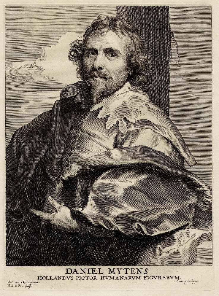 Paulus Pontius, Anthony Van Dyck - Portrait of  Daniel Mytens