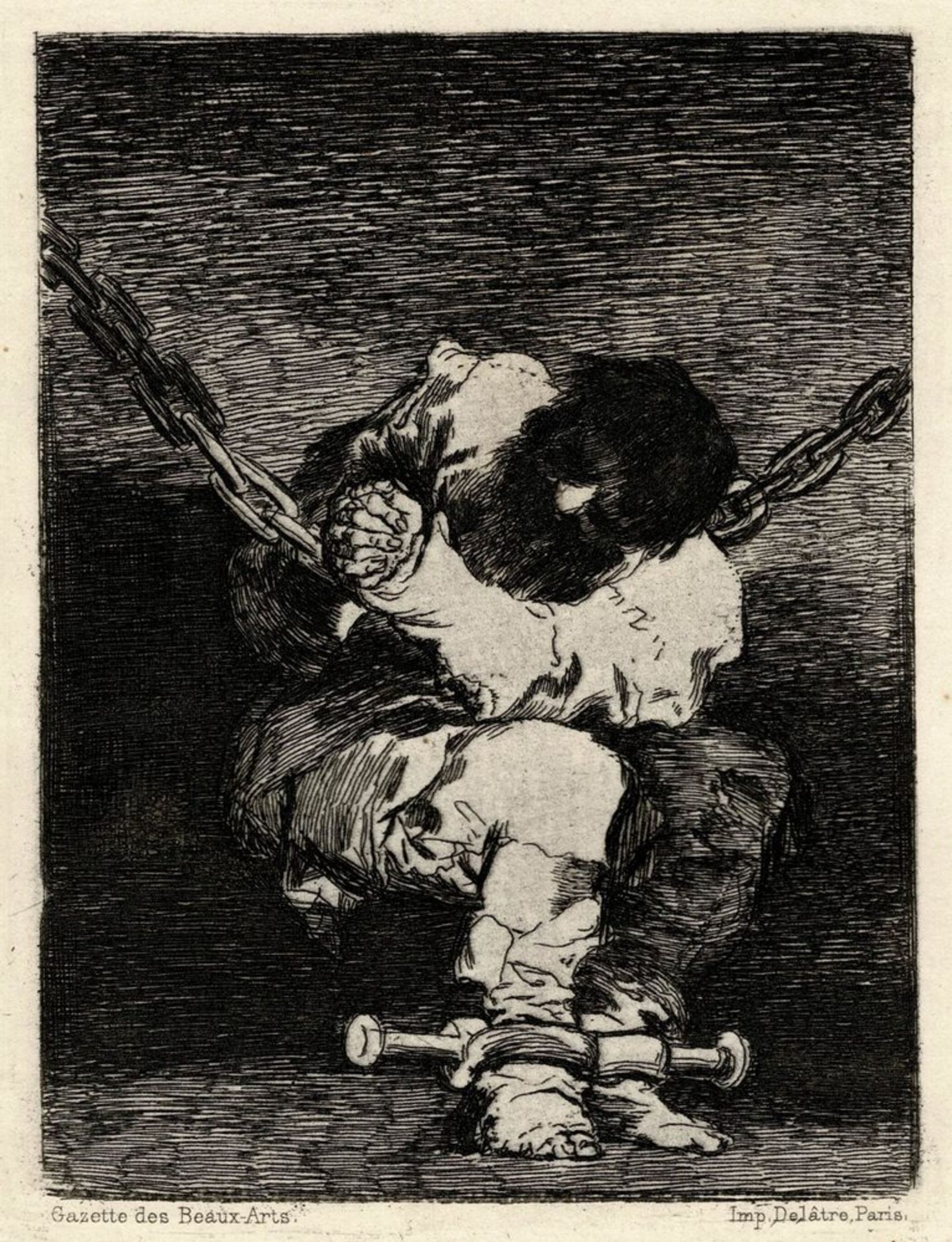 Francisco de Goya, Tan bárbara la Seguridad come el Delito. The little Prisoner.