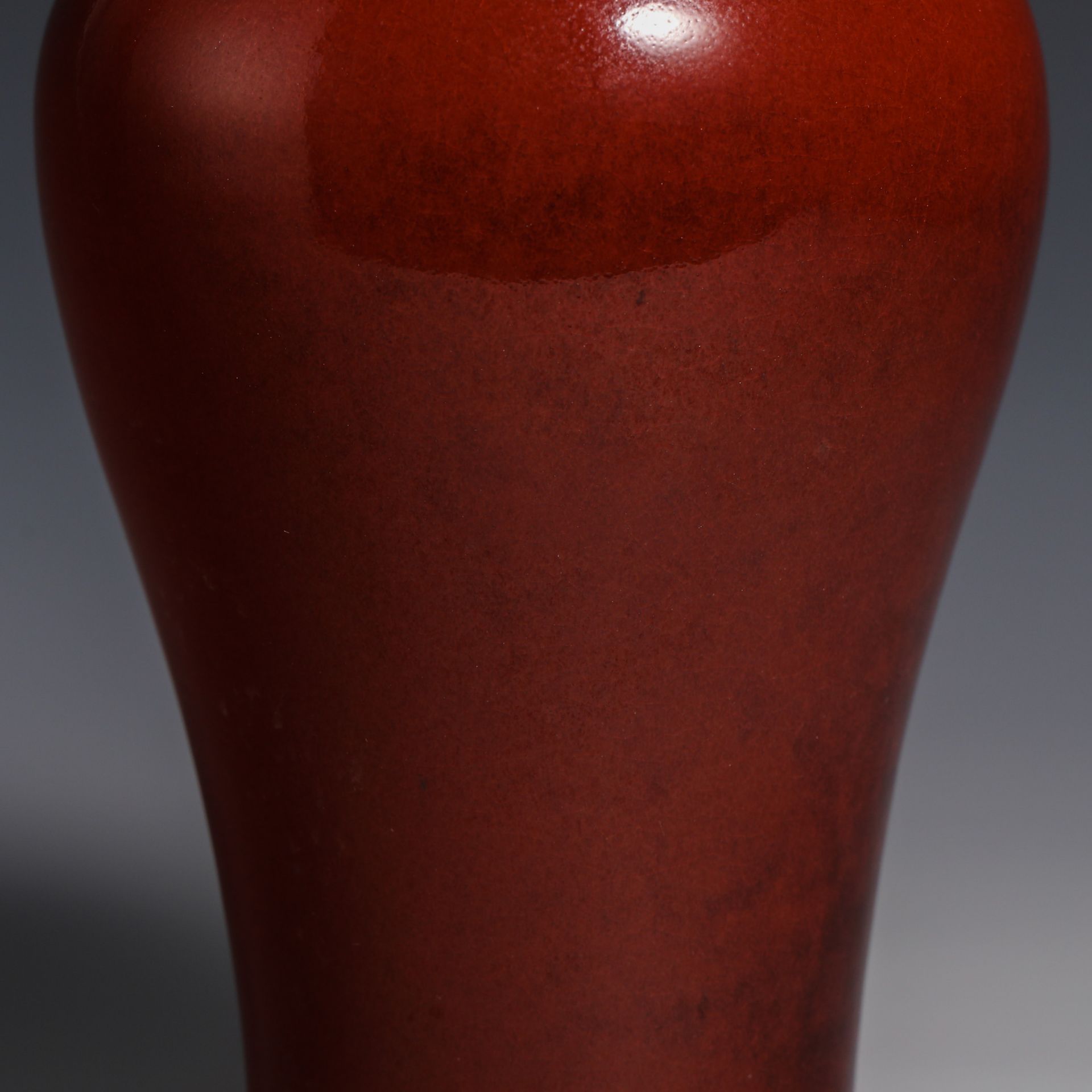 18th Century Jun Red-Glazed Plum Vase - Image 3 of 8