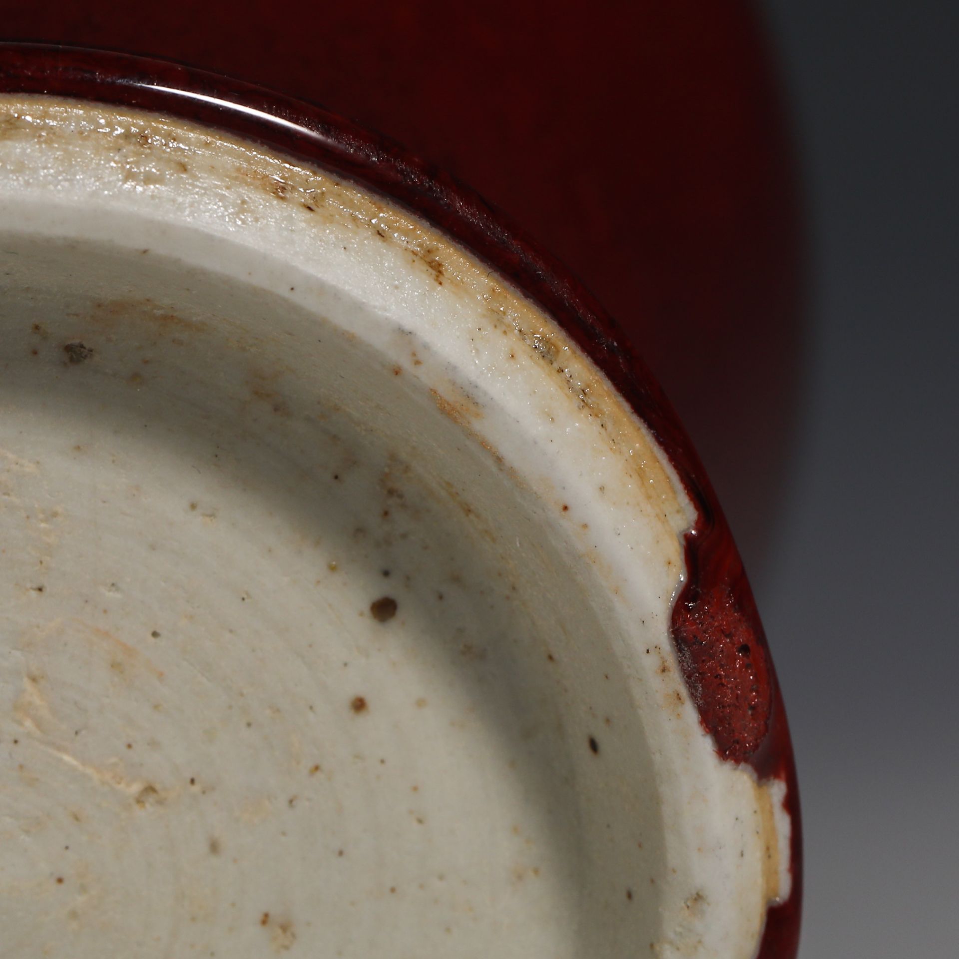 18th Century Ji Red Glazed Plum Vase - Image 7 of 8