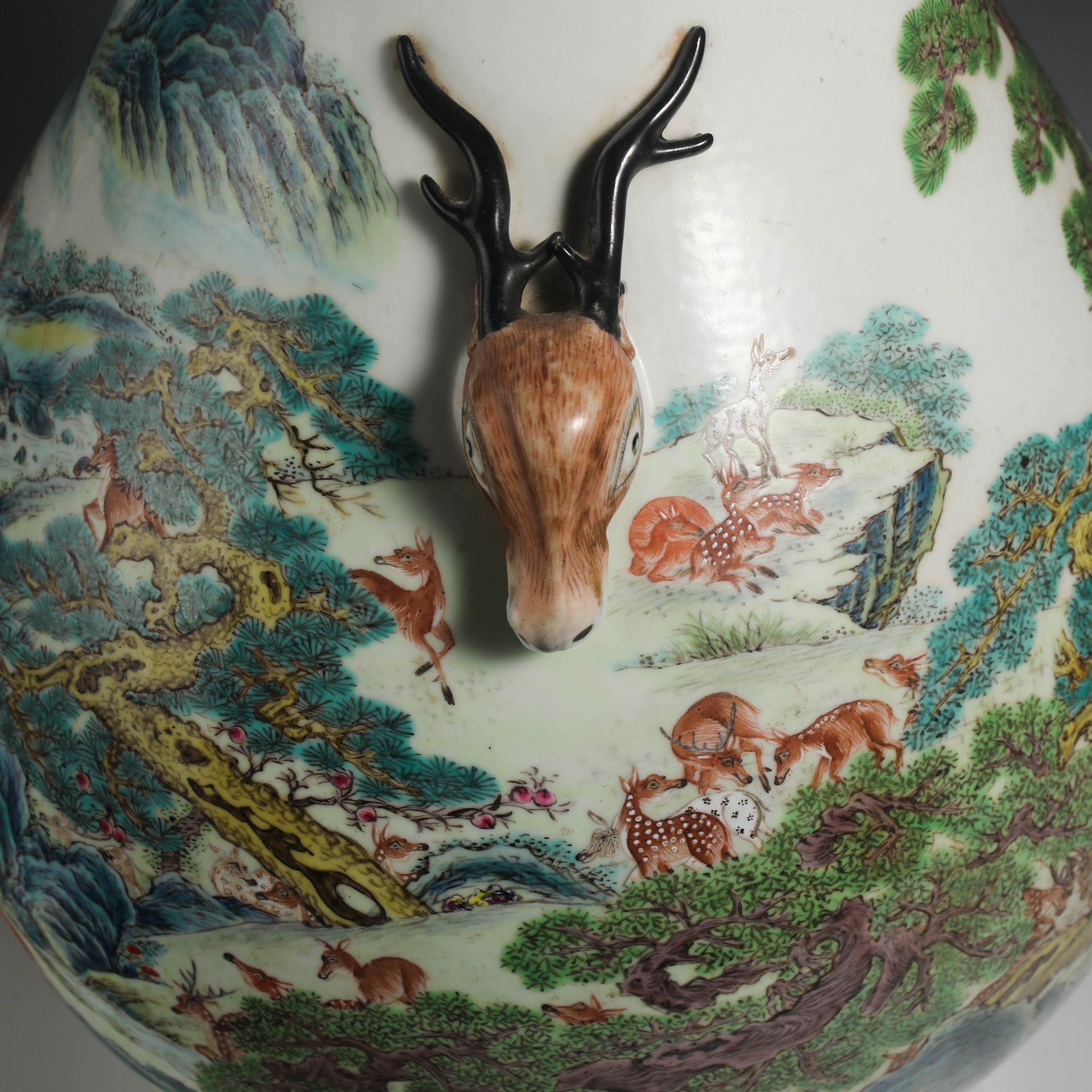 19th Century Pastel Deer Head - Image 5 of 12