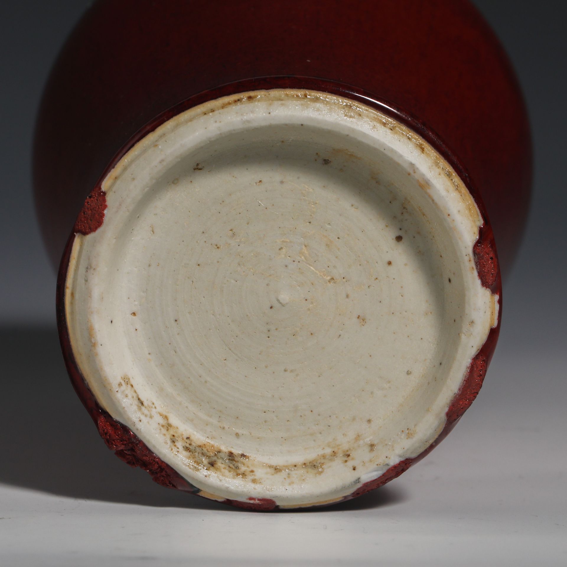 18th Century Ji Red Glazed Plum Vase - Image 6 of 8