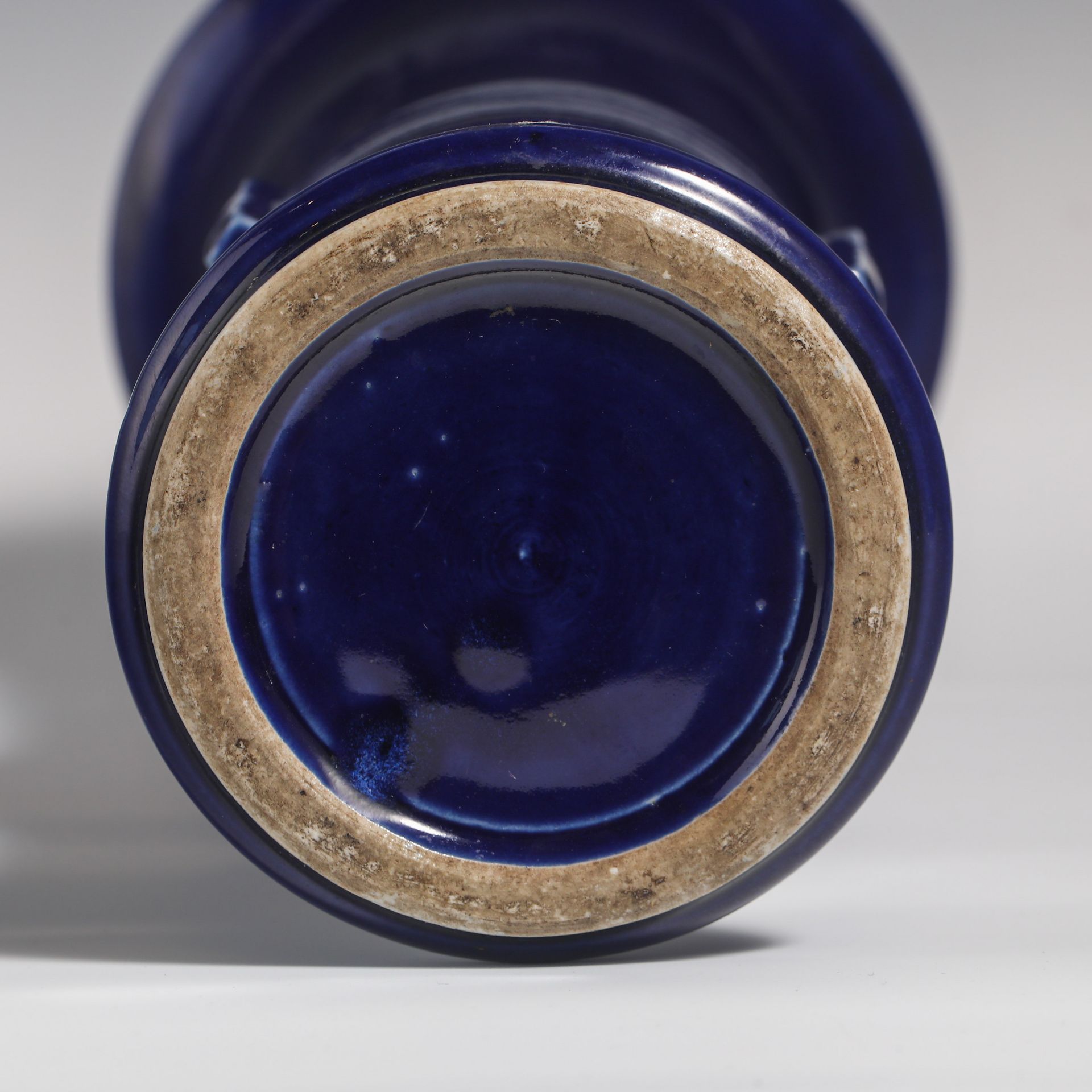 18th Century Blue-Glazed Goblet - Image 7 of 8