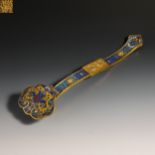 Nineteenth Century Cloisonne Ruyi