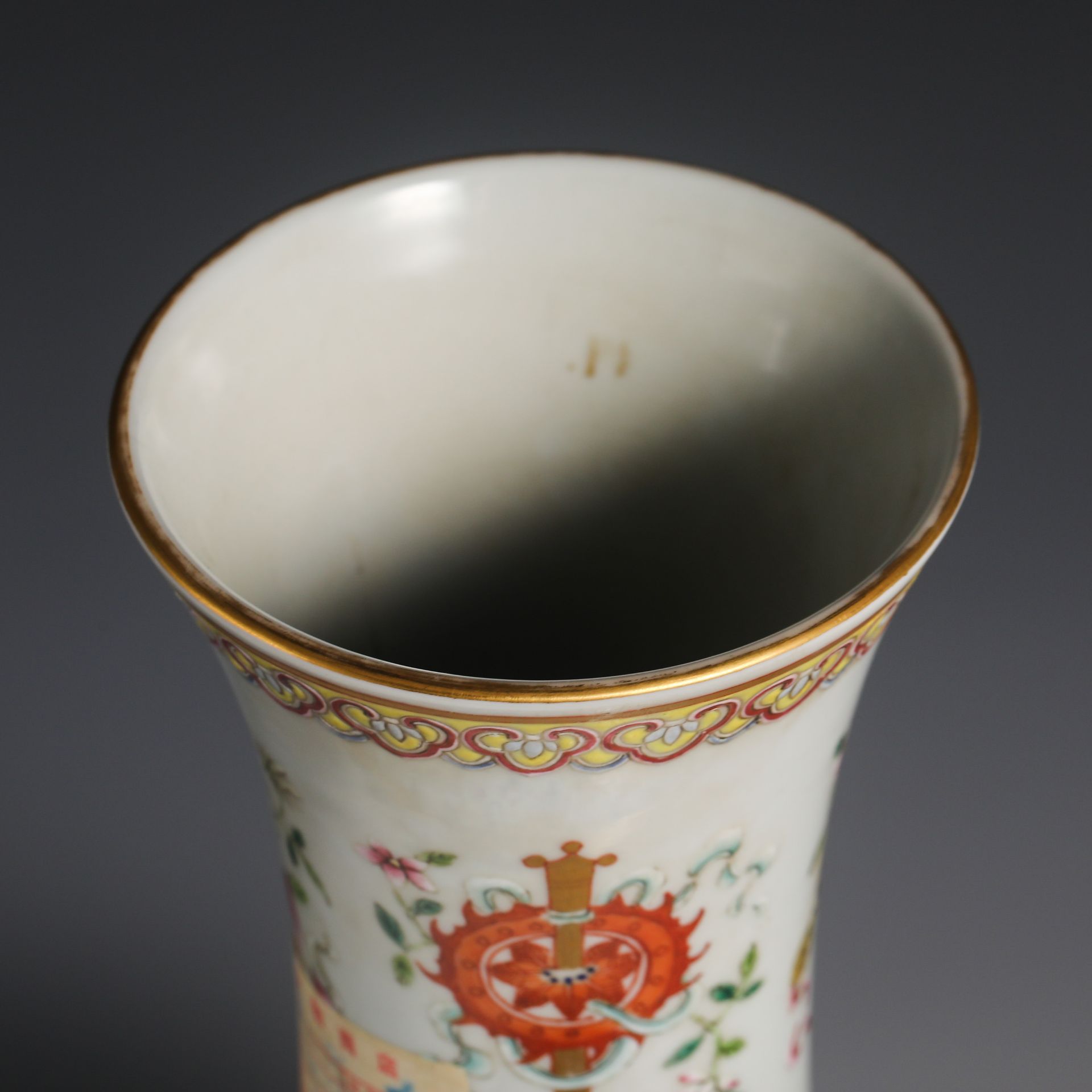 19th Century Pastel Vase with Dragon and Phoenix Pattern - Image 10 of 14