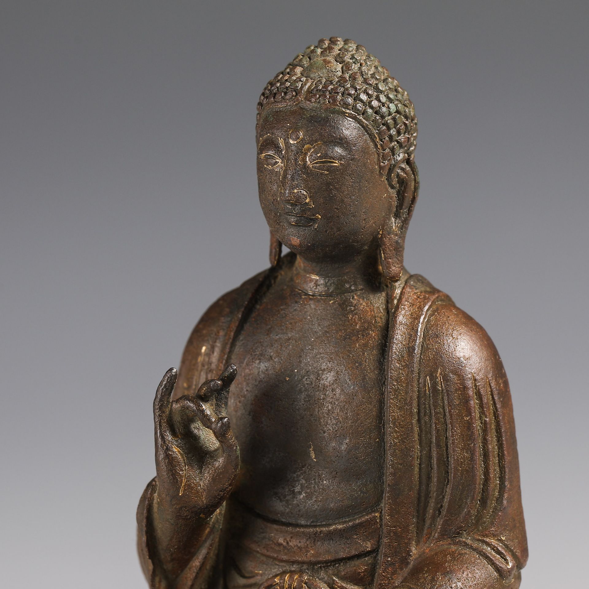 Liao Dynasty Buddha statue - Image 10 of 17