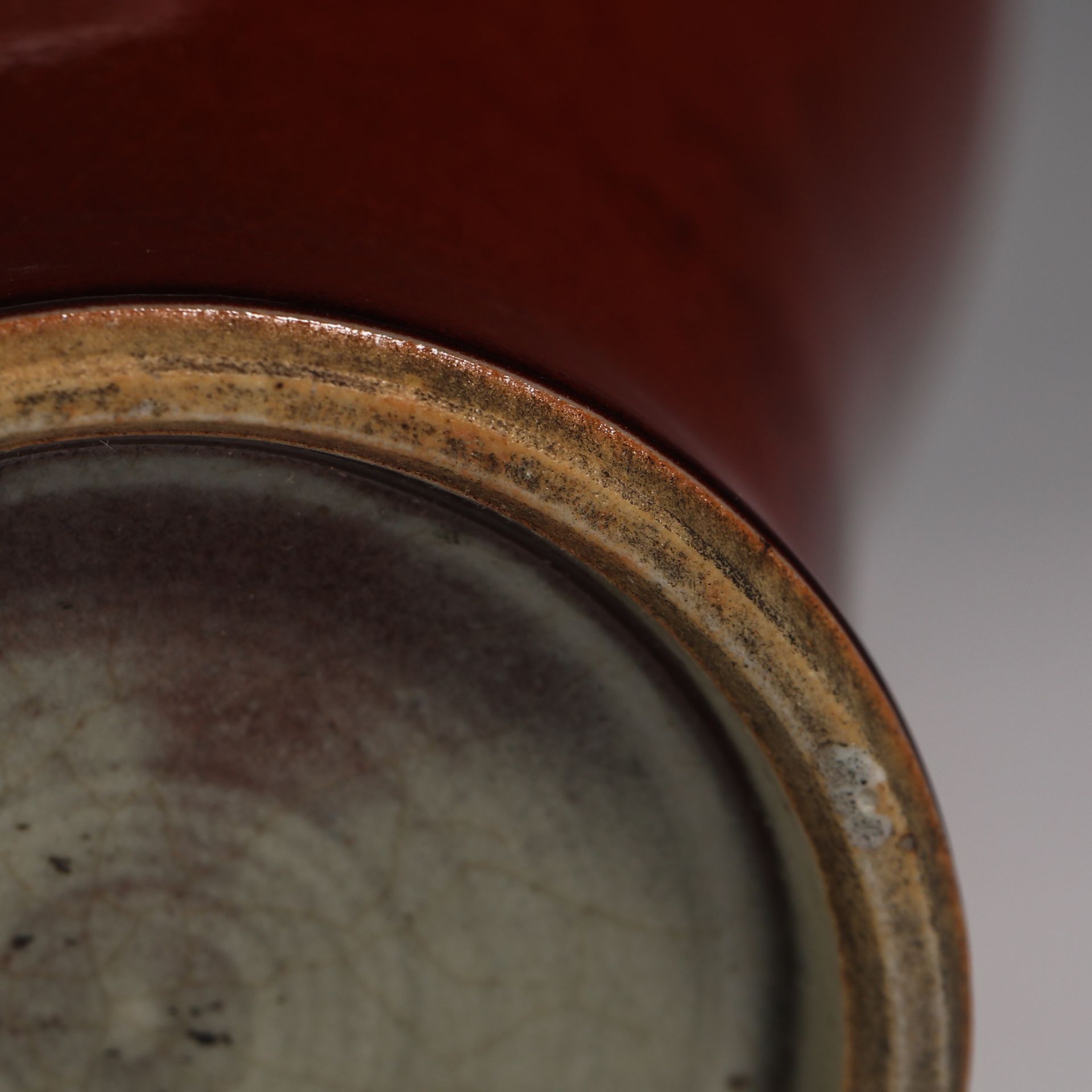 18th Century Jun Red-Glazed Plum Vase - Image 8 of 8