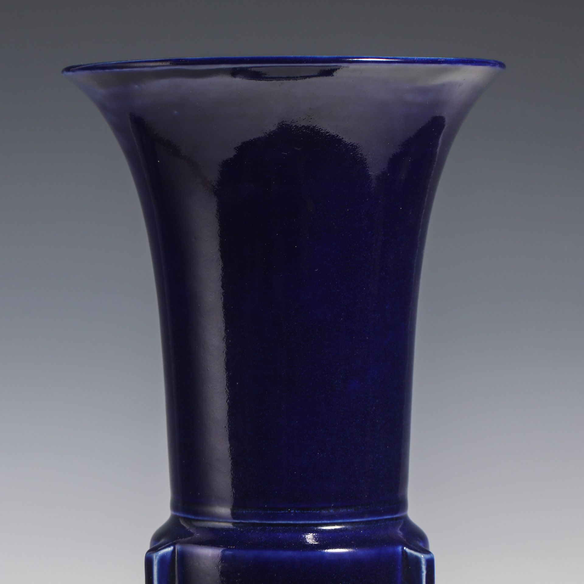 18th Century Blue-Glazed Goblet - Image 3 of 8