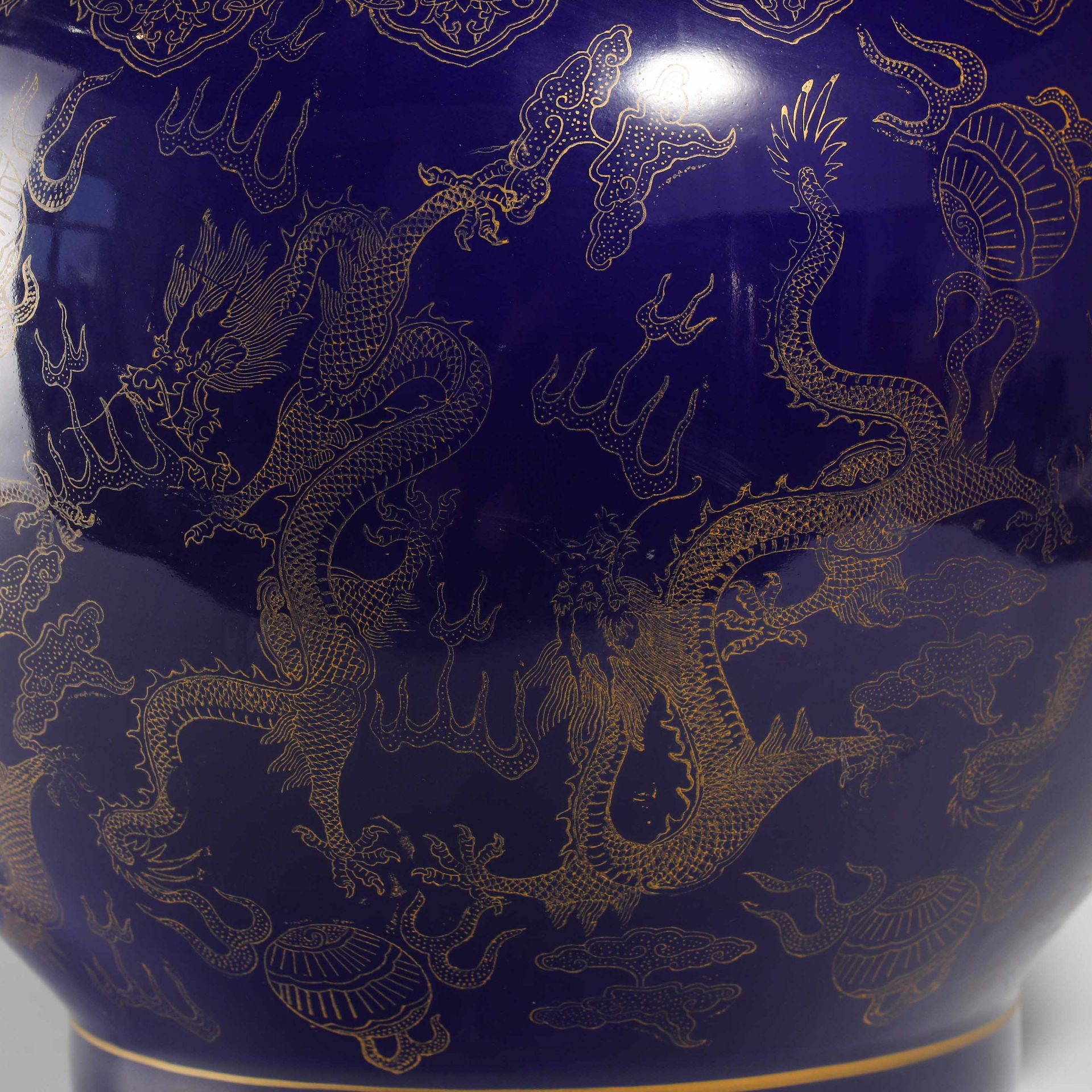 19th Century Ji Blue Glazed Vase - Image 7 of 10