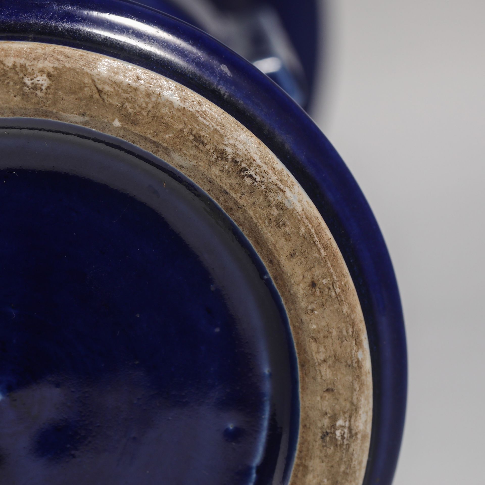 18th Century Blue-Glazed Goblet - Image 8 of 8