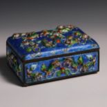 19th Century Silver-Fired Enamel Box with Lid