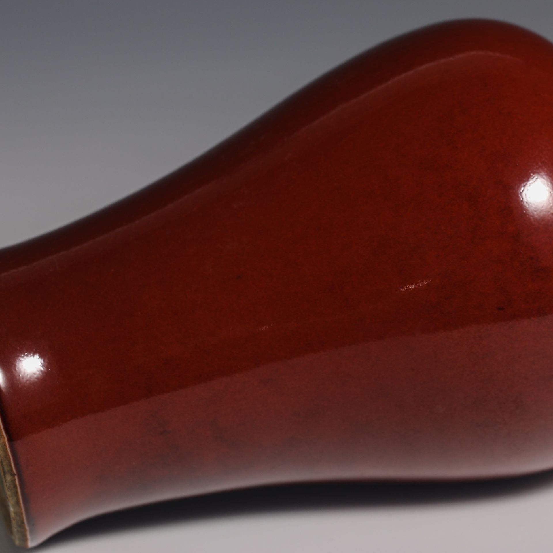 18th Century Jun Red-Glazed Plum Vase - Image 6 of 8