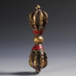 18th Century Bronze Vajra Pestle