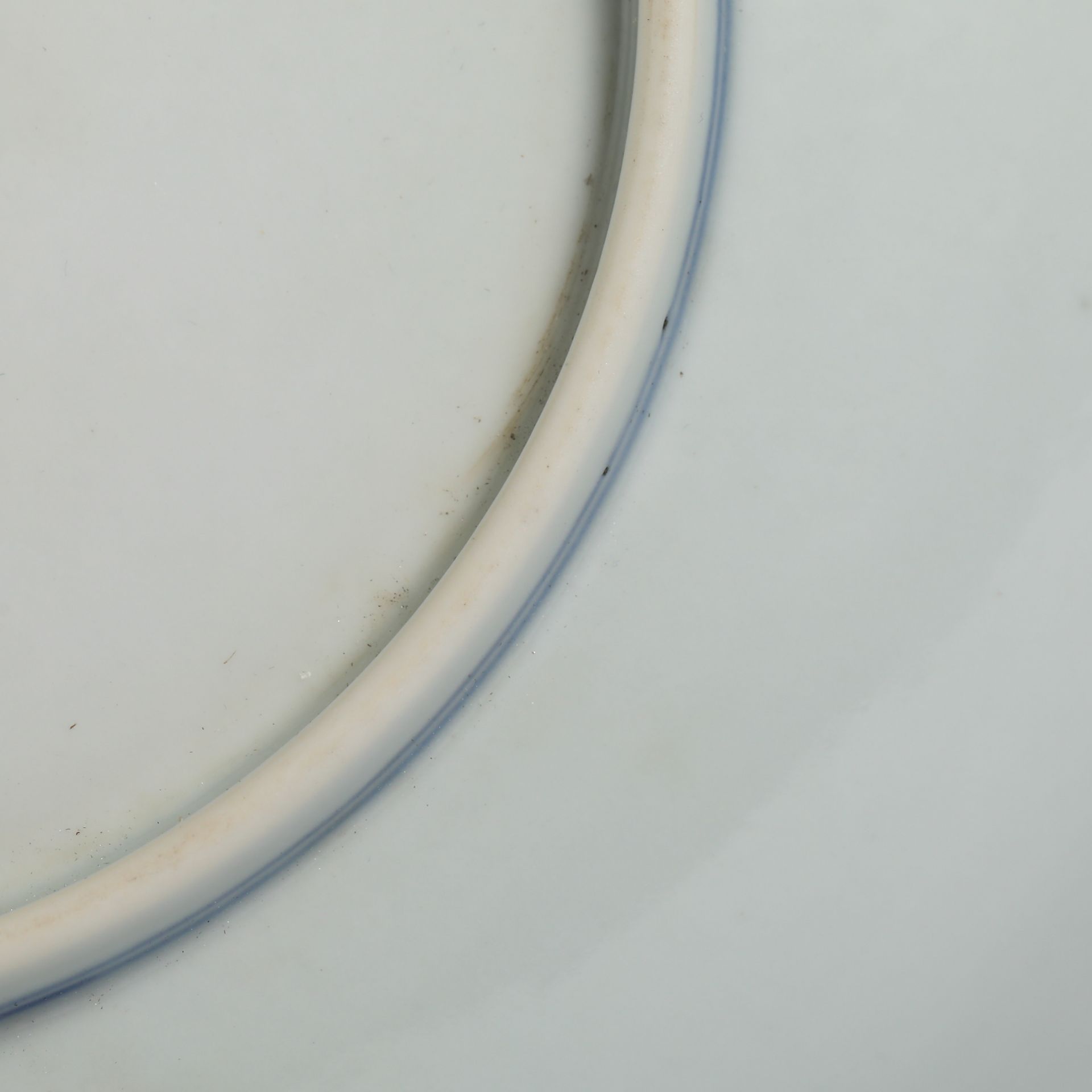 18th Century Blue and White Lotus Plate - Image 6 of 8