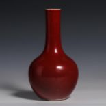 18th Century Celestial Vase with Red Glaze