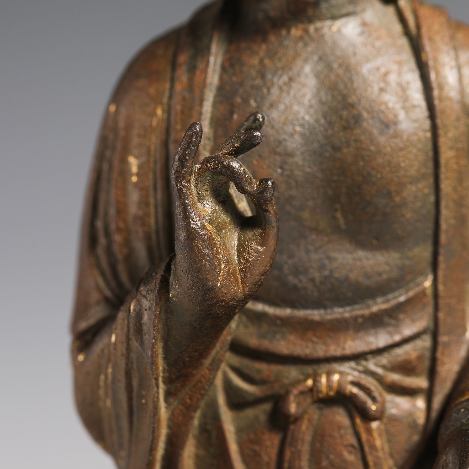 Liao Dynasty Buddha statue - Image 5 of 17