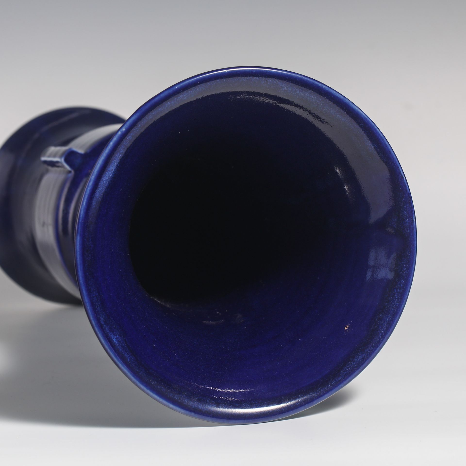18th Century Blue-Glazed Goblet - Image 6 of 8