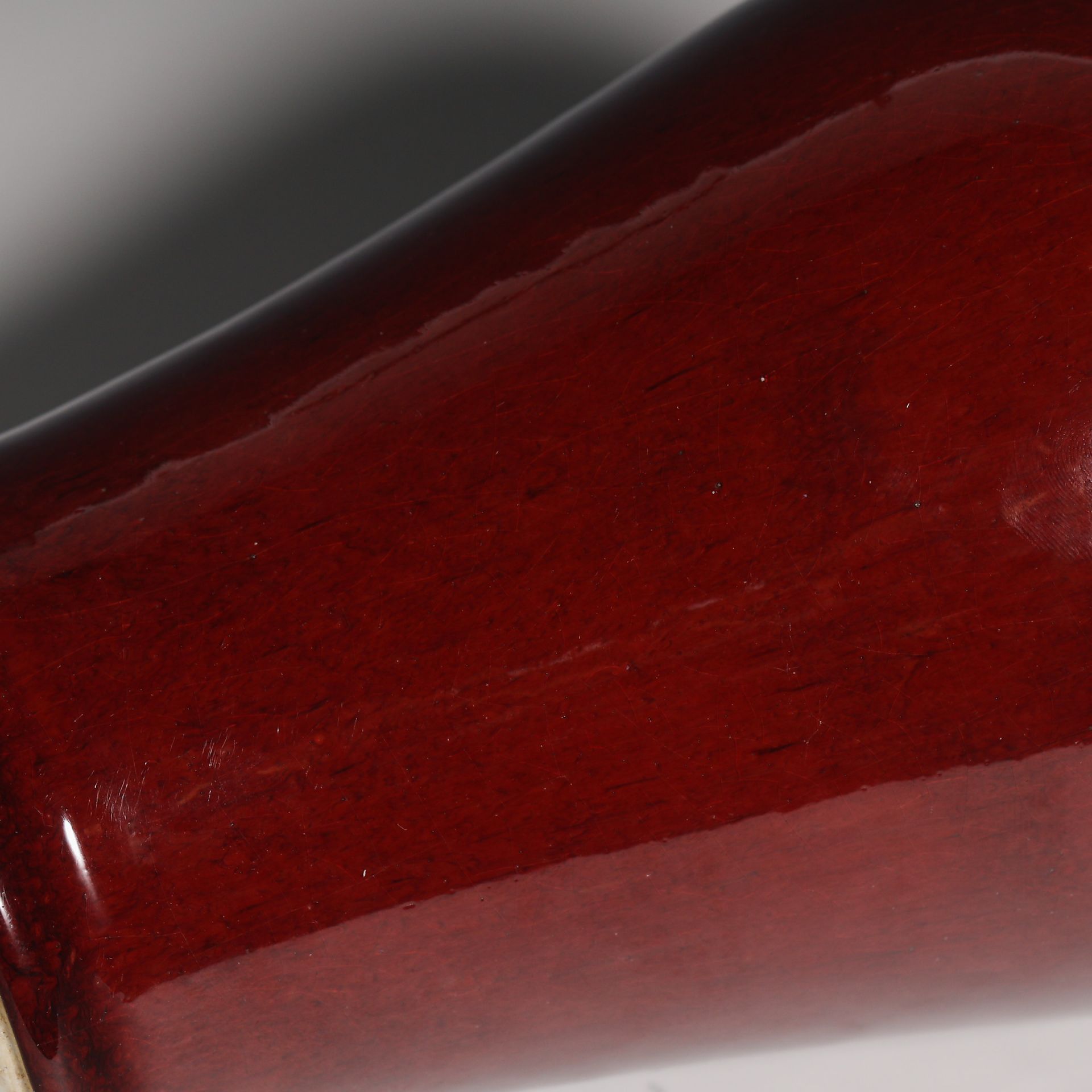 18th Century Ji Red Glazed Plum Vase - Image 8 of 8