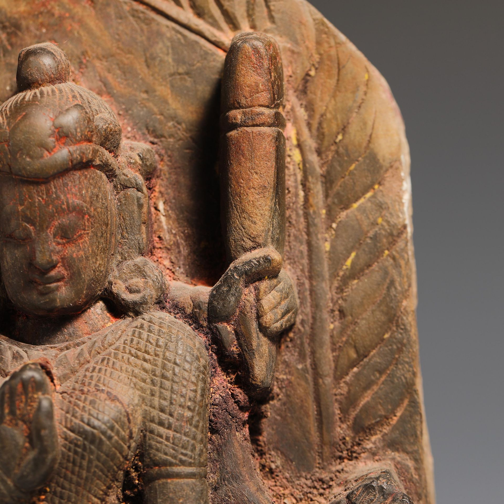 10th Century Stone Buddha Statue - Bild 4 aus 12